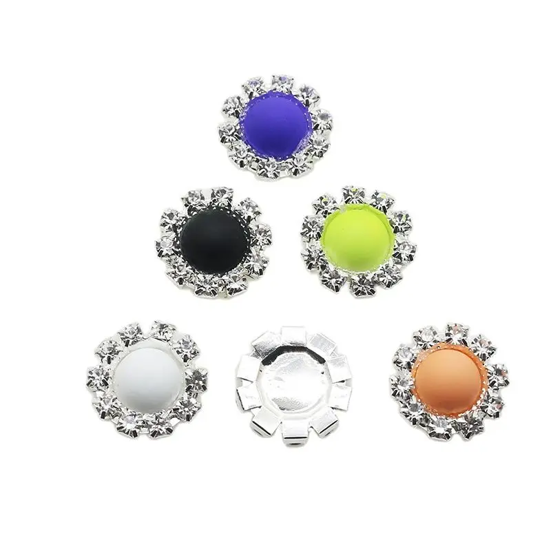 10 шт./лот 14 мм кнопка из сплава для украшения свадьбы волос девочек | Дом и сад