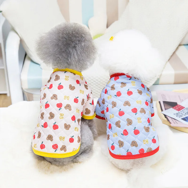 

Winter Dog Coat Warm Clothes For Small Dogs Cats Cotton Jacket Cute Bear Print Puppy Apparel Home Pet Clothing Chihuahua Yorkies