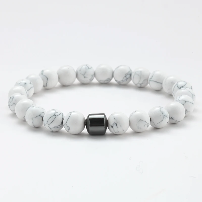 Браслет для пары с подвеской мужской браслет из натурального камня аксессуары