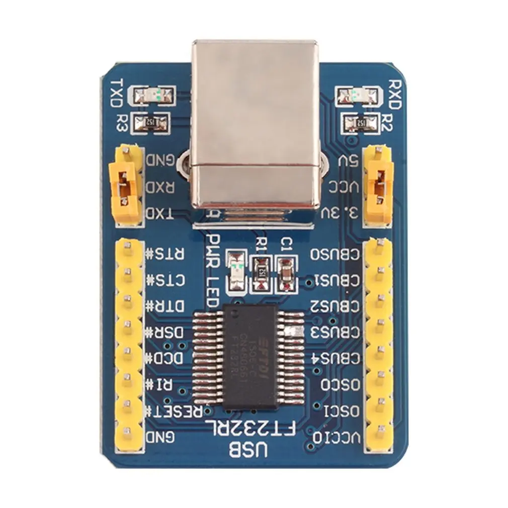 Синий 40*29*13 мм 35g FT232RL USB к TTL последовательный преобразователь адаптер Модуль 5 В и 3