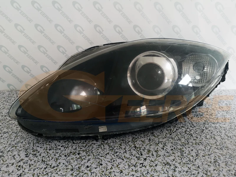 Для seat leon Mk2 1P facelift 2009-2012 ксеноновая фара RF пульт дистанционного управления Bluetooth приложение многоцветный RGB led angel eyes kit