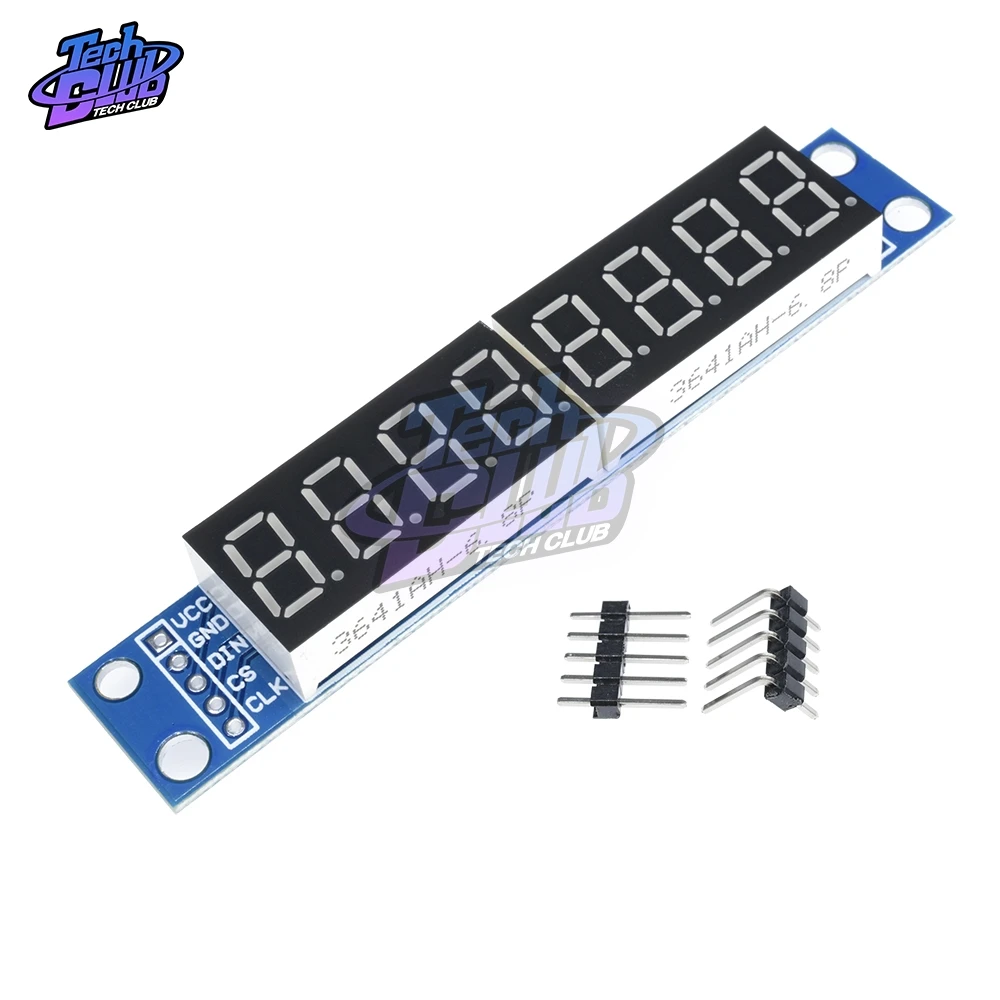 Светодиодный точечный матричный 7 сегментный 8 значный модуль управления