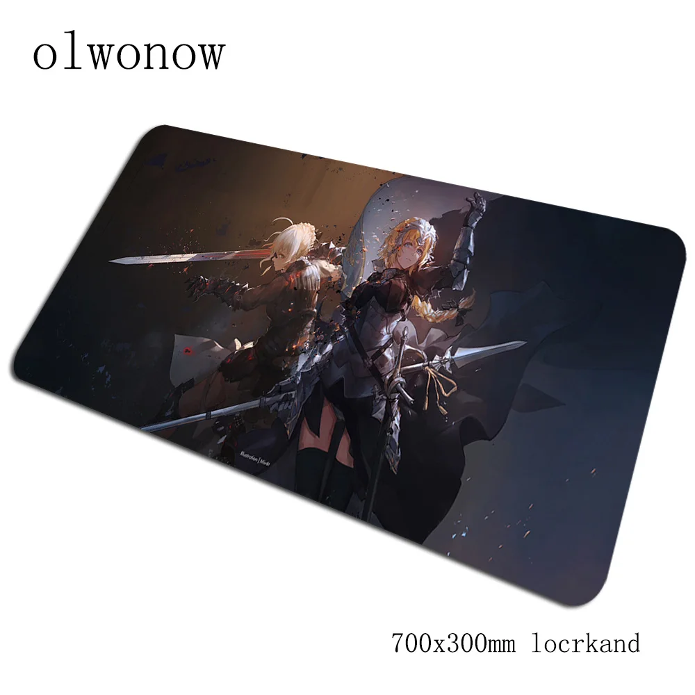 Фигурка коврик для мыши 700x300x3 мм подарок для мальчика компьютерная мышь коврик геймпад pc gamer игровой коврик для мыши fate Настольный коврик для офиса padmouse