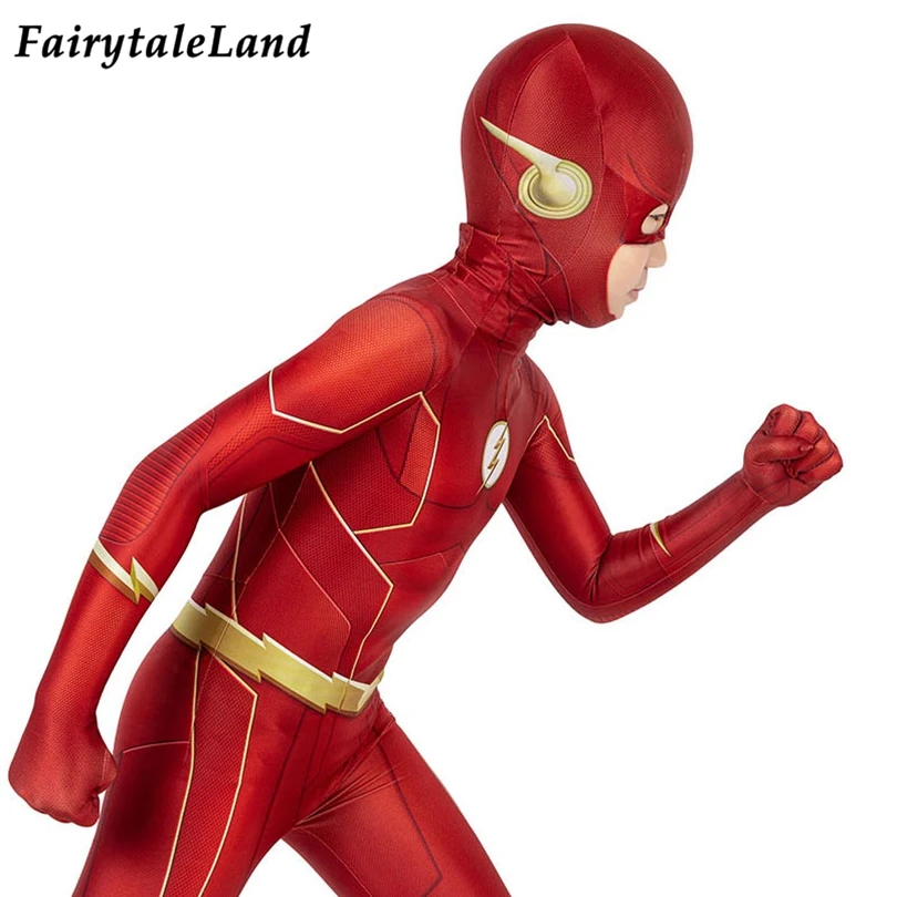

Barry Hat Cosplay Allen Red Helmet Flash Mask Halloween Costume Accessories Superhero Face Mask Spandex Printing Headgear