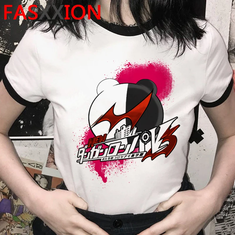 Женская футболка ouma kokichi danganronpa kawaii harajuku Белая уличная kawaii|Футболки| |