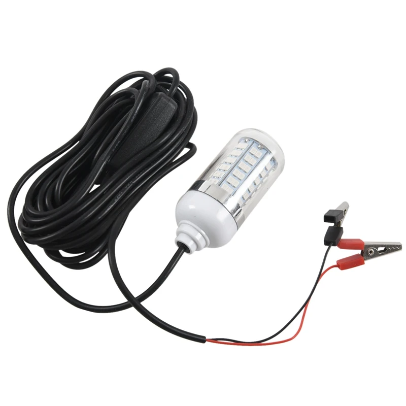 

12V светодиодный зеленый подводный погружные для рыболова для ночной рыбалки светильник Краппи Шад кальмар рыболовное судно светильник