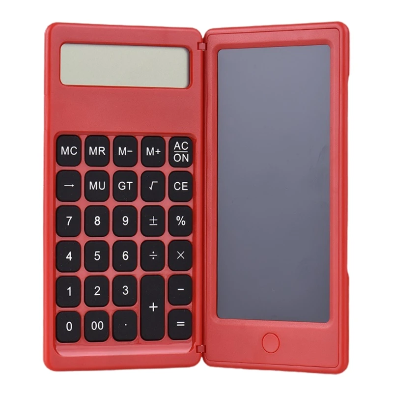 

Calculators with Portable LCD Handwriting Screen Writing Tablet 12-digit Display Folding Ultra-thin Business Notepad