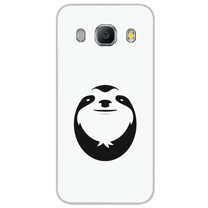 cute lazy sloth Matte Silicone Cases For Samsung galaxy J2 J4 Core J6 Plus J7 Prime Duo Max TPU Phone Case Silicon back Cover |