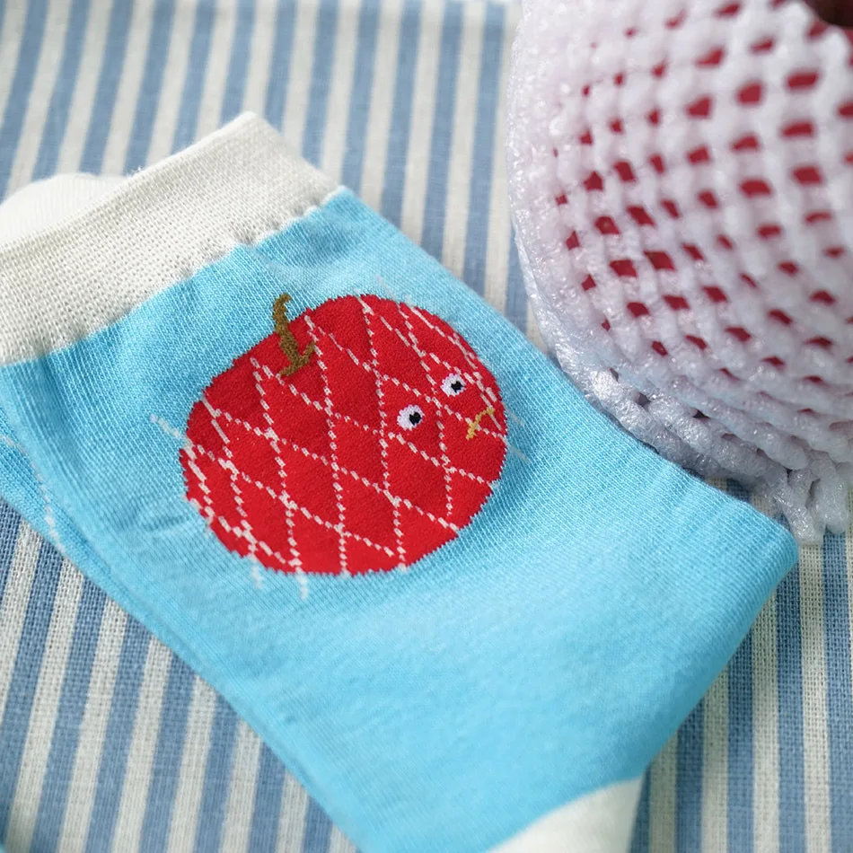 Носки для взрослых фрукты еда арбуз питайя манго авокадо ананас груша яблоко