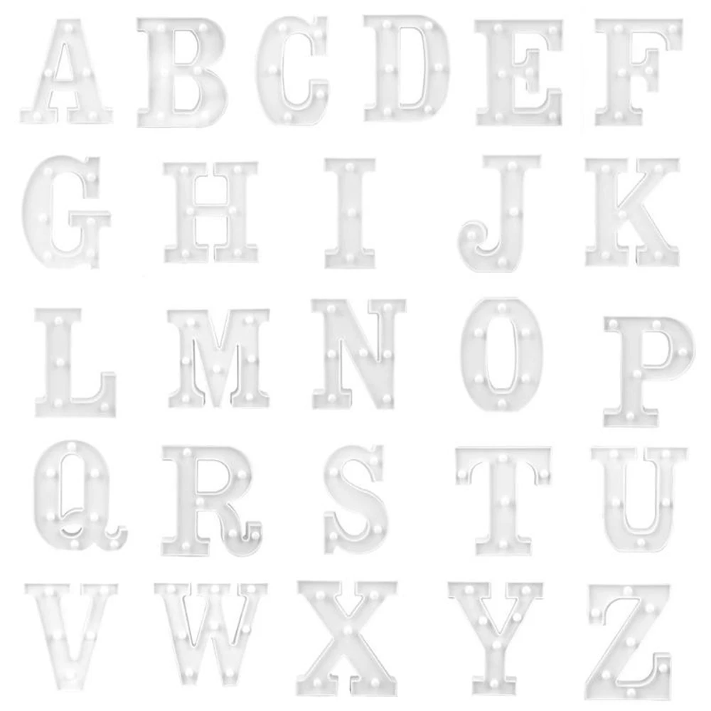 Светодиодный светящийся ночсветильник в виде букв алфавита | Освещение