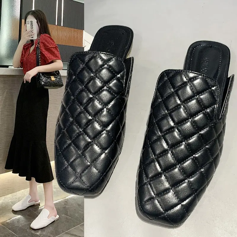 

Slippers Women Slip On Slides Fashion Brand Mules Shoes Flat Sandals Female Outdoor Casual Slippers Flip Flop Solid Lady Shoe