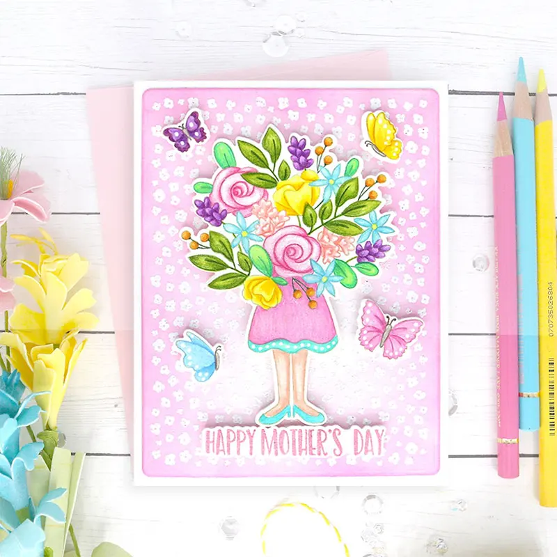 

Peach Blossom Print Cover Metal Cutting Dies And Stamp DIY Scrapbooking Craft Embossing Stencil