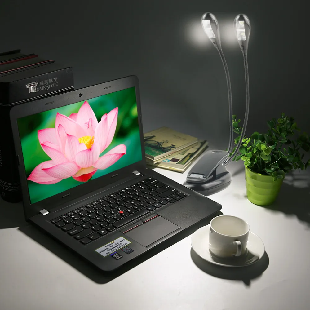 USB-источник питания настольная лампа с зажимом держатель аккумуляторная батарея