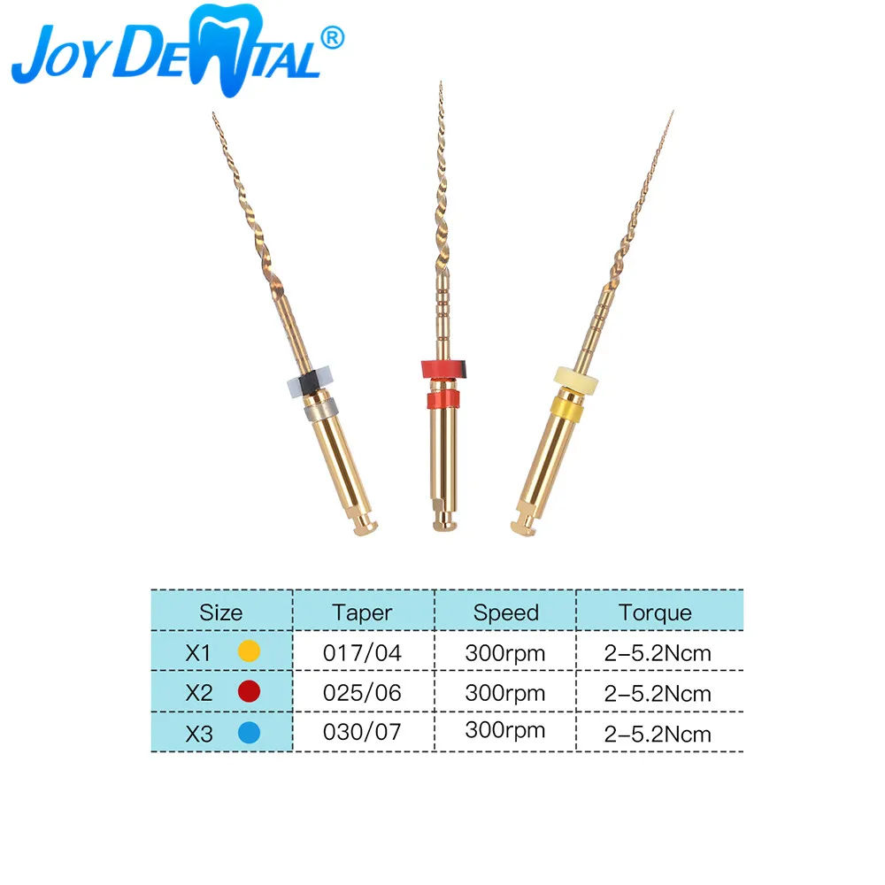 3 шт./комплект стоматологические эндододонтические файлы Niti X1 X2 X3 25 мм для