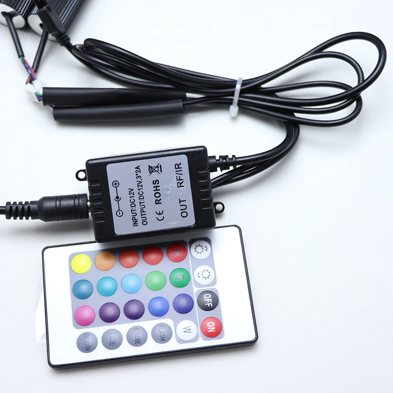 Высокое качество Многоцветный RGB 360 градусов демон светодиодный Halo кольца дьявол