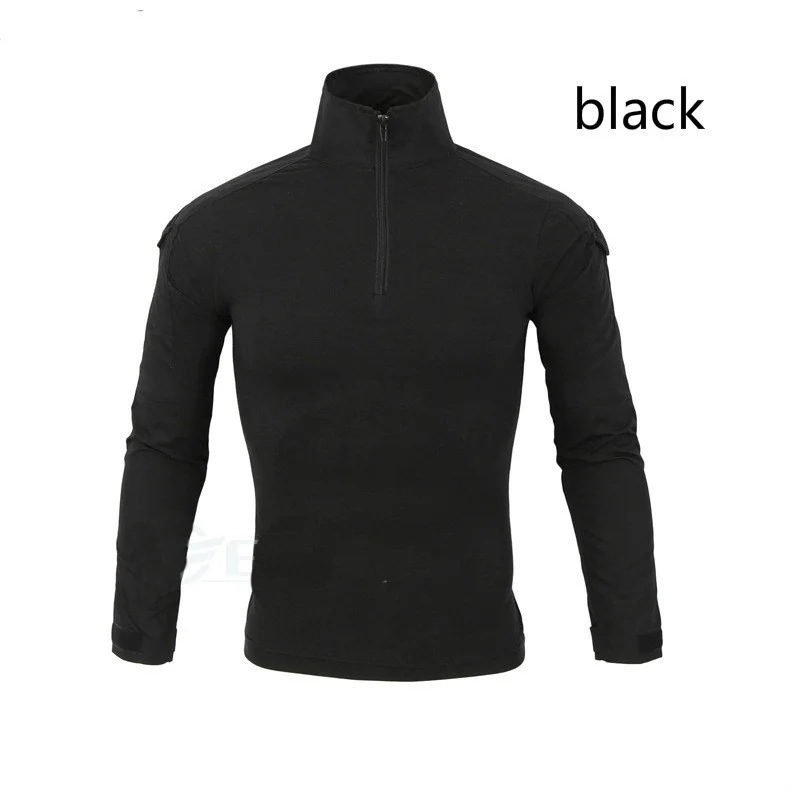 

ZOGGA Brand 2020 Army Camouflage Tactical T Shirt Men Long Sleeve Hunt Outdoor Long sleeve T-Shirt Tactical collar men t shirt