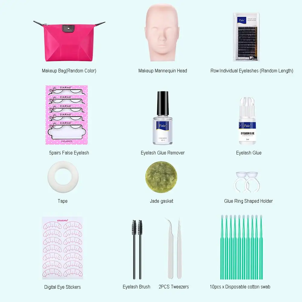 1/14 шт./набор для макияжа ресница обучения Набор накладных ресниц наращивание