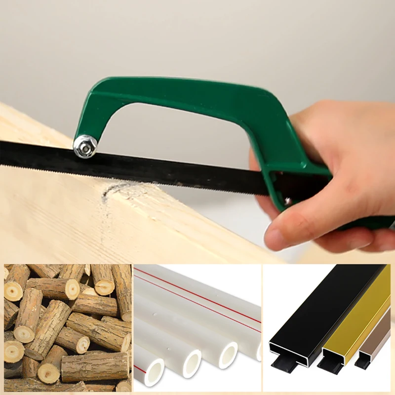 Инструменты мини пила для взлома Компактная ручная металлическая рама (лезвие 10