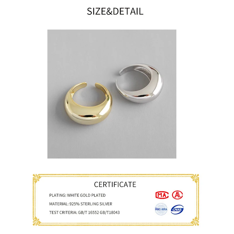 925 Sterling Silver Adjustable Open Ring Set for Women, INS Demon Eye Design image 2