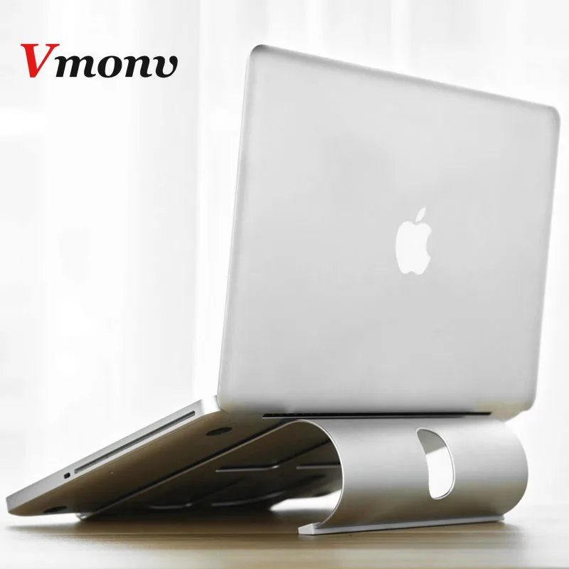 

Vmonv Aluminum Tablet Laptop Air Cooling Holder Stand for Macbook Air Pro Retina 11 12 13 15 Inch Notebook Table Stand Mount