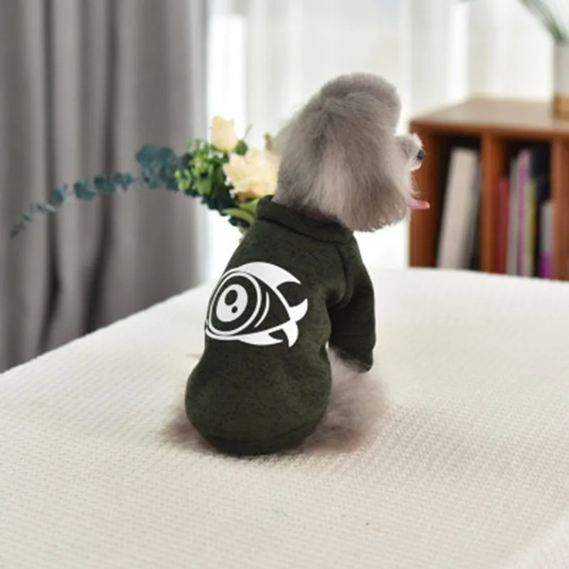 Свитер для собаки осень зима теплая одежда Мопс Чихуахуа мягкое флисовое пальто