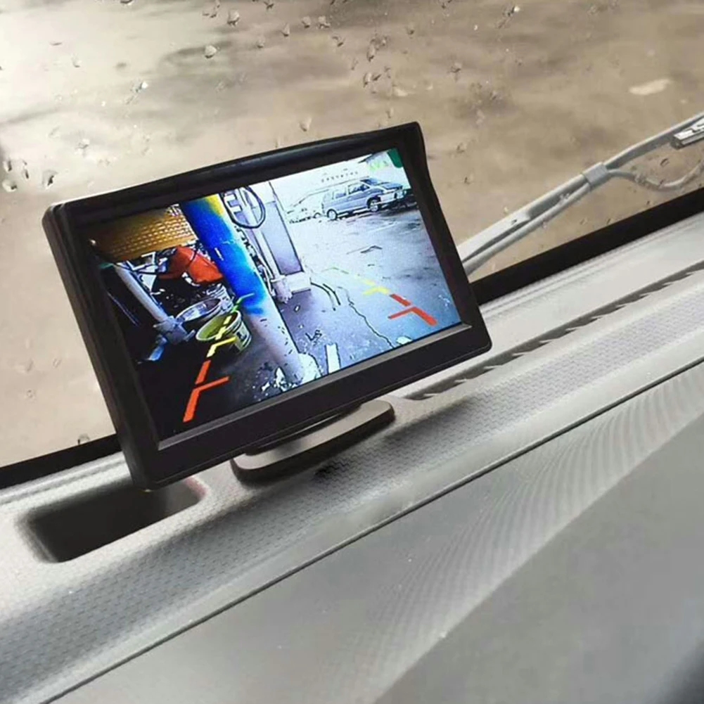 Car Parking Rear View Display with Camera TFT LCD HD Video Security Monitor Auto Interior Surveillance Kit Accessory | Автомобили и