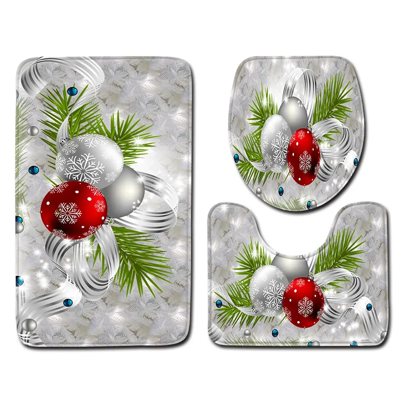 Набор ковров для ванной Zeegle Cat с принтом нескользящий коврик комнаты душа