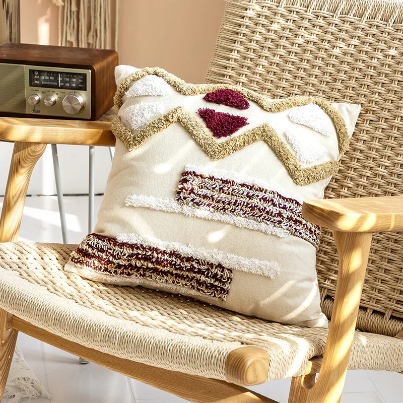 Роскошный Марокканская Стиль вышивка Наволочки Чехол абстрактная живопись в