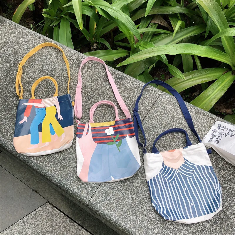 Модная Холщовая Сумка с индивидуальным изображением удобная сумка для хранения