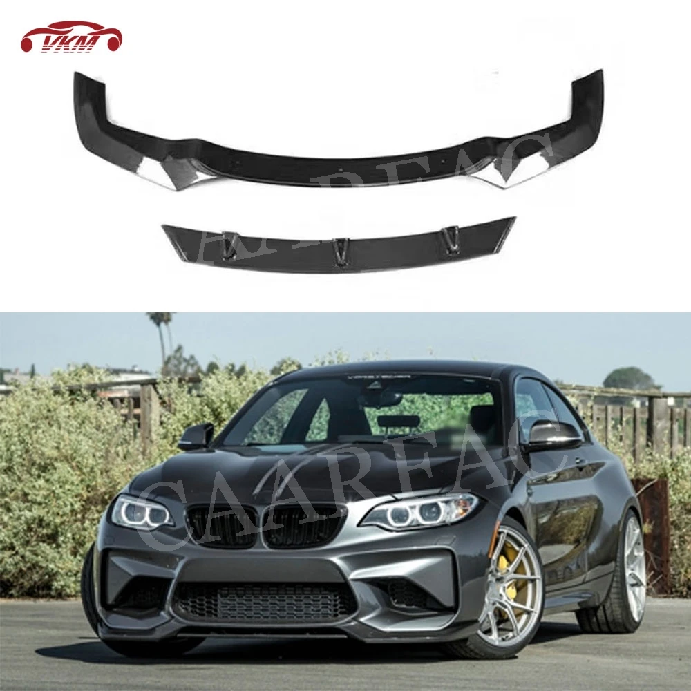Передний спойлер для F87 M2 из углеродного волокна/ФАП V образный переднего бампера