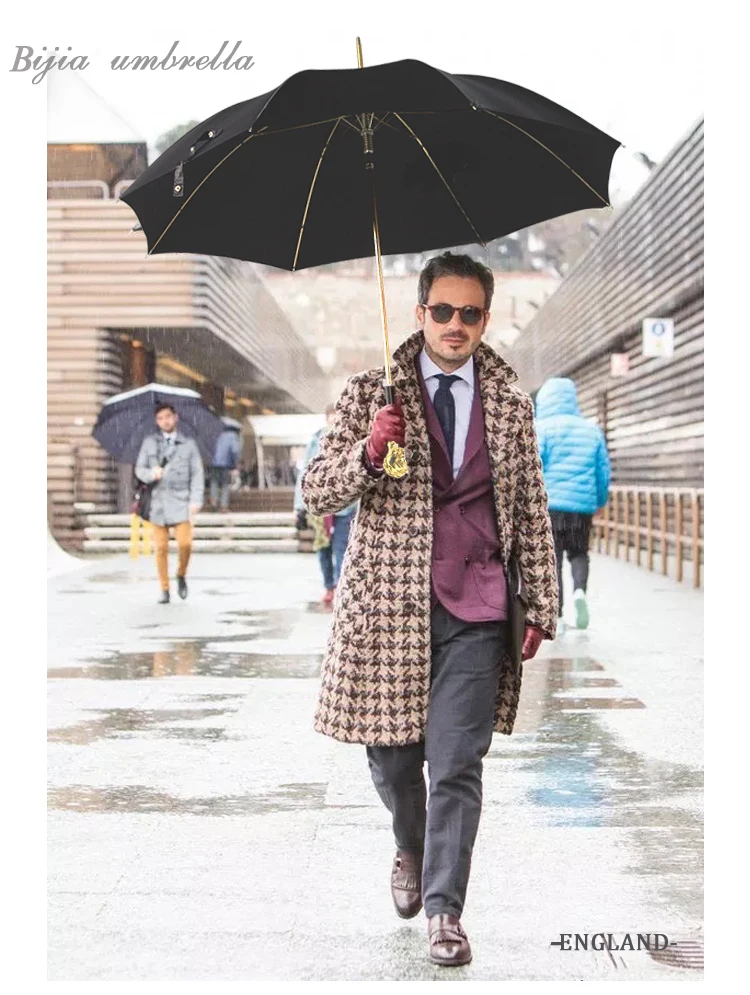 Economici Ombrello A Manico Lungo Business Antivento Protezione Uv Adulto Ombrello Grande Moda Outdoor Paraguas Mujer Rain Gear BD50UU