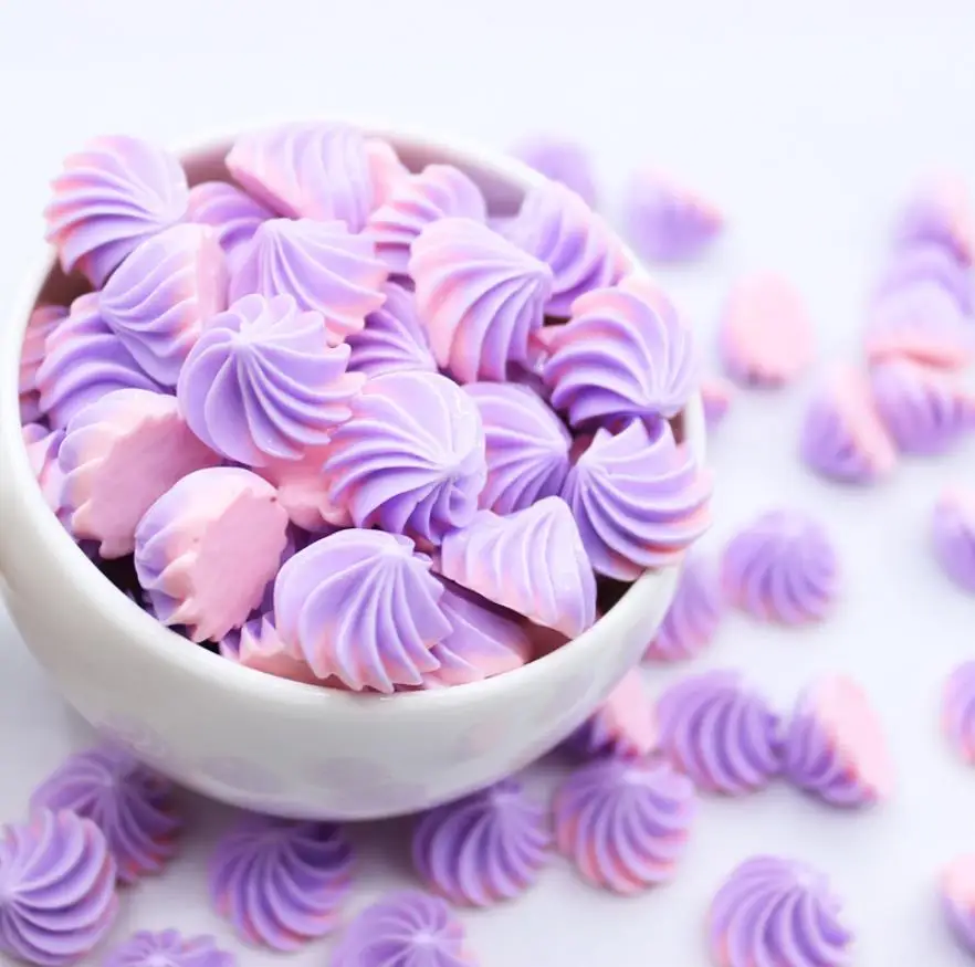 

Resin Cream Meringue Sugar Artificial Candy Model Home Decor Miniature Craft Ornament Garden Fairy Decoration DIY Accessories