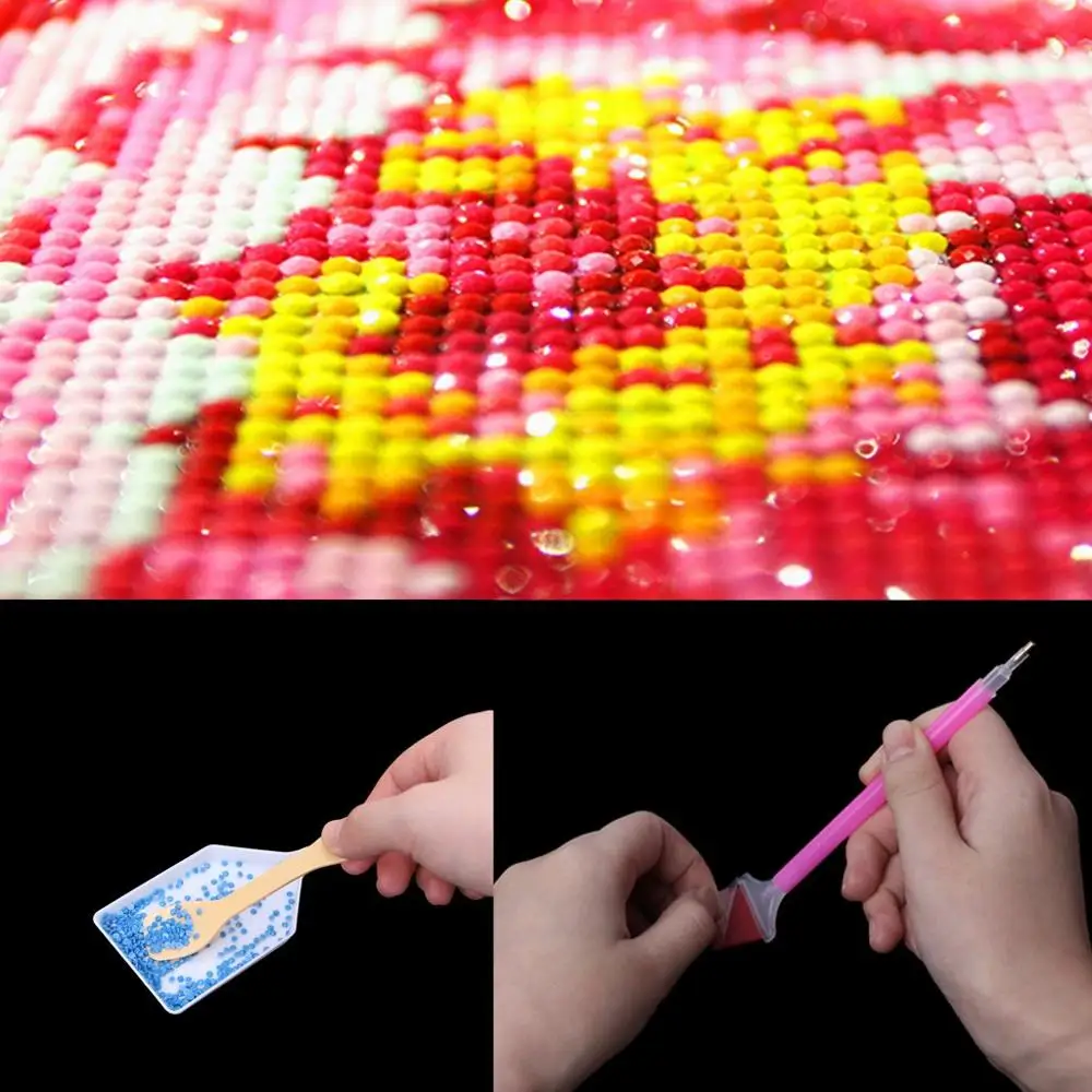 DIY 5D алмазные Стразы пластины лоток крестиком дизайн ногтей инструмент для