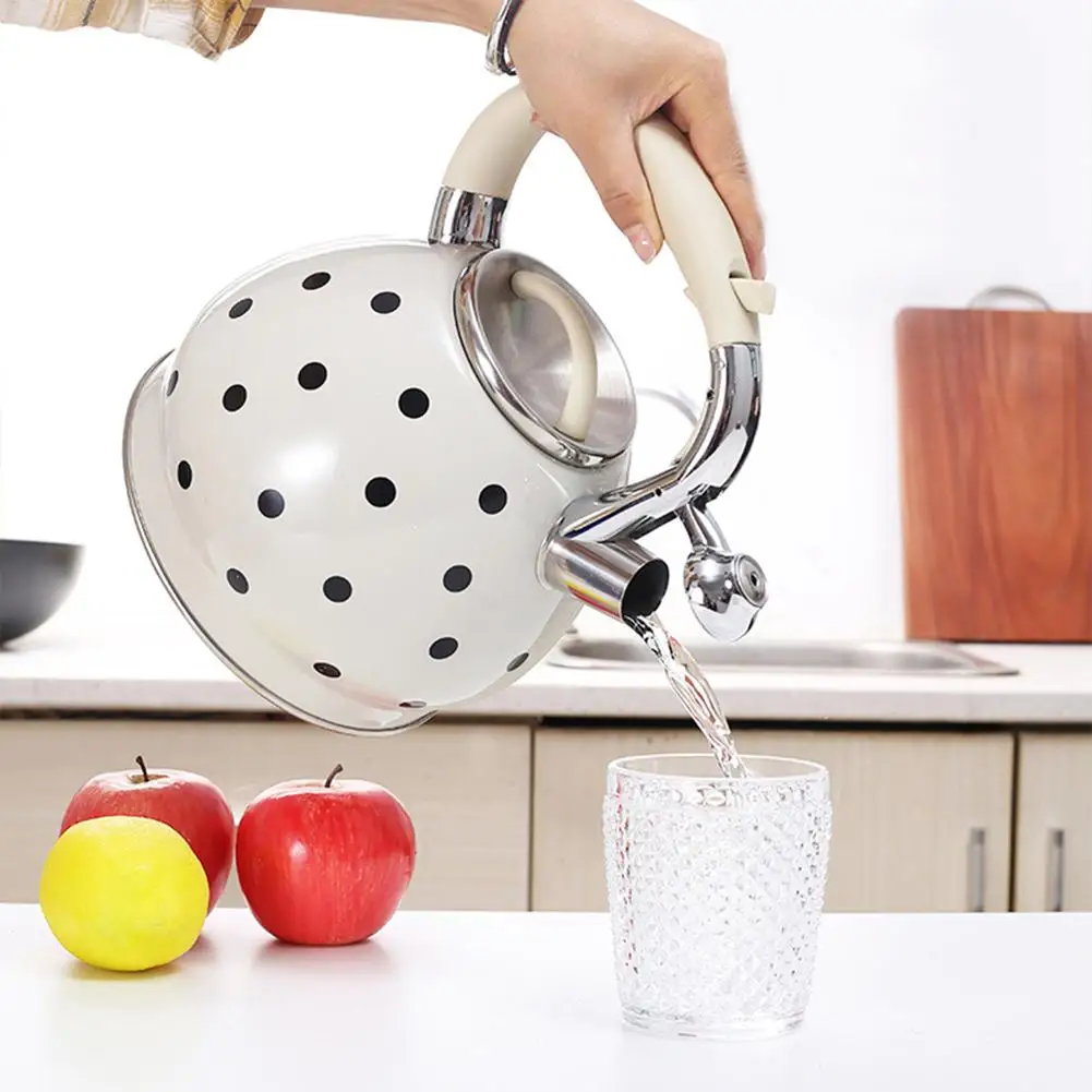 

3.5L Kettle For Gas Stovet Stainless Steel Whistling Kettle Tea Pot With Heat-Proof Handle Large Capacity Kitchen Cooking Tools