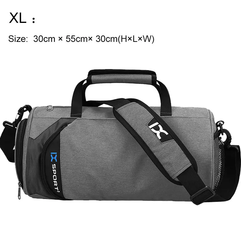 Deep Grey Plus XL IX Plus XL большая спортивная сумка, сумки для фитнеса, влажная сухая спортивная сумка для женщин и мужчин, сумка для йоги, спортивная обувь, Gymtas, сумка для путешествий XA23WA - Цвет: Deep Grey Plus XL