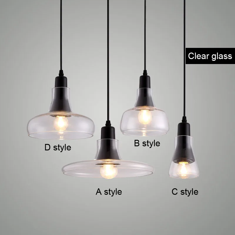 

vintage glass pendant light grey color ,clear color ,amber color pendant lamps with bulbs 110V/220V led pendant lights