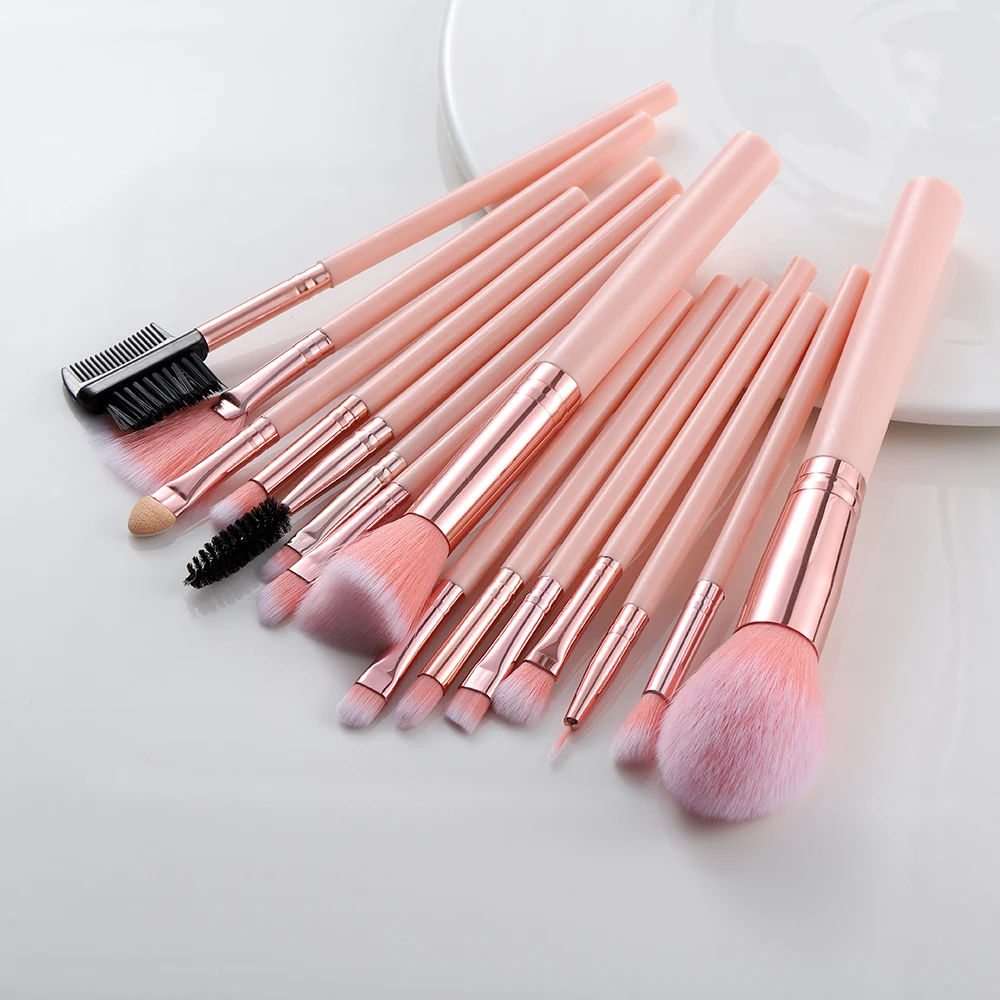 

5/15pcs Kabuki Synthetic Makeup Brushes Set Foundation Blending Eye Shadow Eyelash Eyebrow Comb Brush Brochas Maquillaje Kit