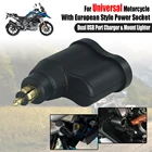 Адаптер питания для Мотоцикла BMW R1250GS ADV R1200GS R1200RT F800GS, двойное зарядное устройство USB, прикуриватель для BMW Hella разъем DIN