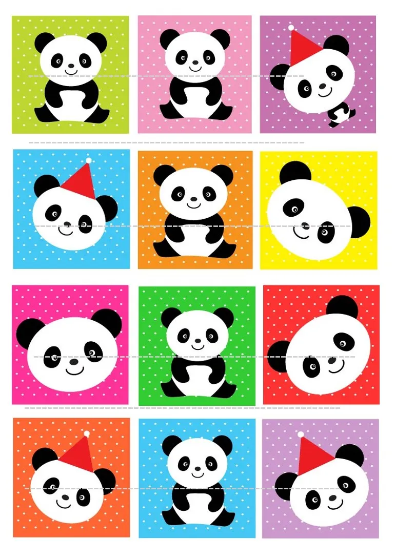 Панда съедобный Топпер для торта Вафля рисовая бумага кексов печенья украшение