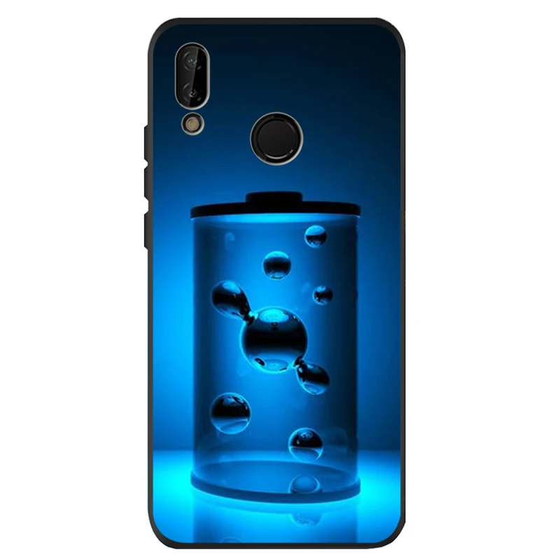 Забавный прозрачный черный силиконовый мягкий чехол для телефона huawei P40 P30 P20 P10 Pro