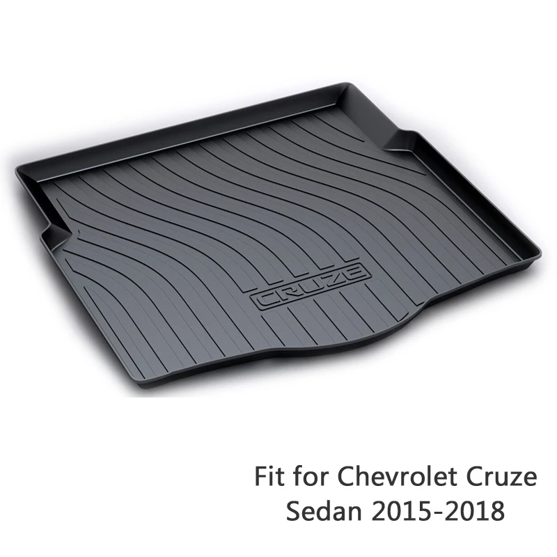 

For Chevrolet Cruze Sedan 2015 2016 2017 2018 Boot Tray Waterproof Anti-slip Mat Accessories 1Set Car Cargo Rear Trunk Mat