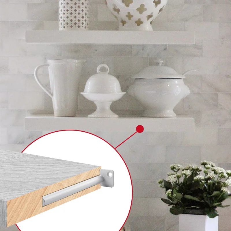 2 шт. круглые скрытые плавающие кронштейны для полки с тяжелой поддержкой