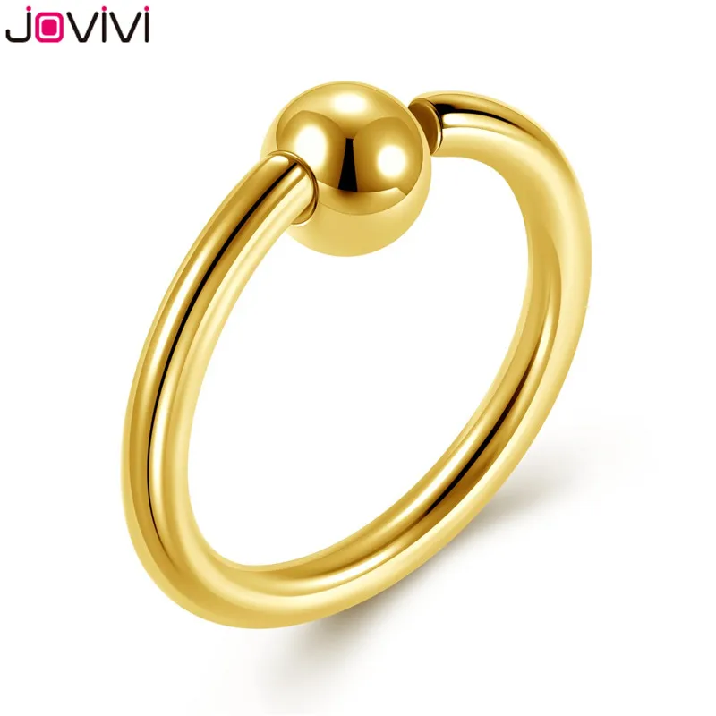Jovivi кольцо из нержавеющей стали 0 г 8 мм в пленку CBR спиральный для хряща Шпилька