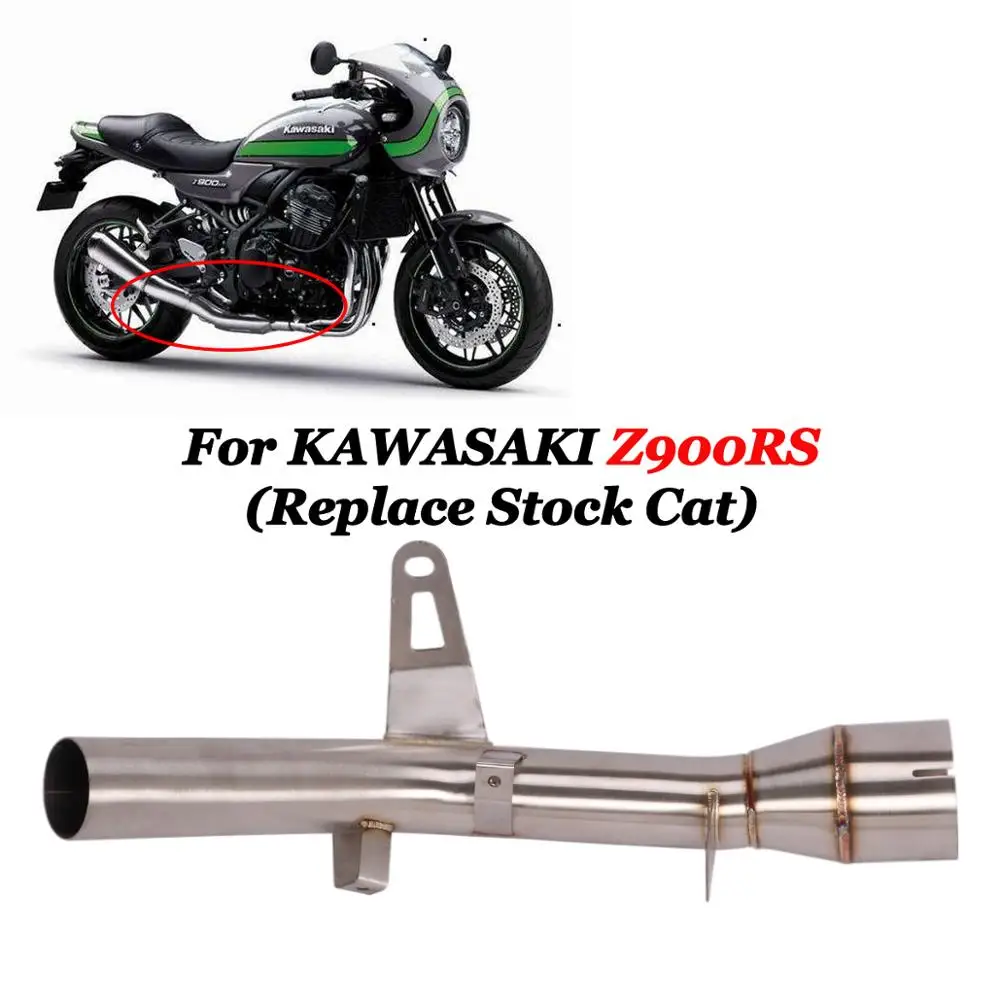 Удалить катализатор для Kawasaki Z900RS выхлопная труба мотоцикла из нержавеющей стали
