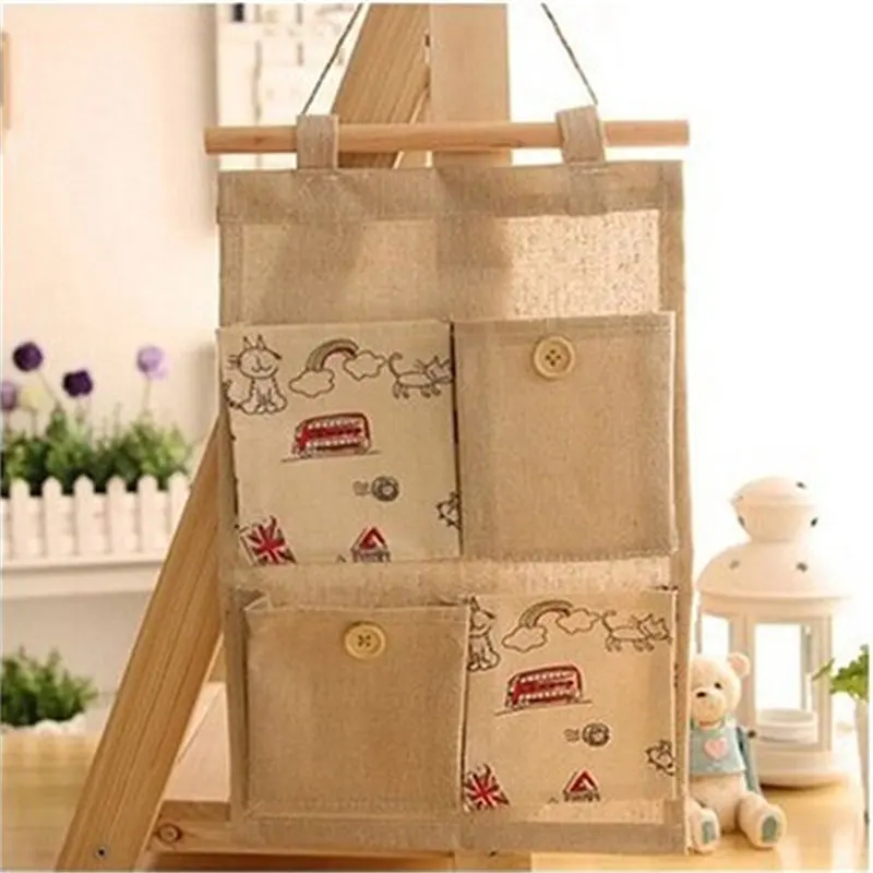 Чехол для хранения с рисунком птичьей клетки 4 отделения|Сумки вещей| |