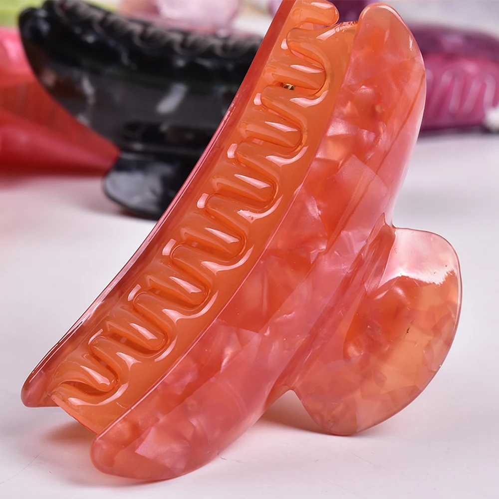 

ZXDJHELF Korean Acetate Hair Claw Clip Fashion Acrylic Girls Hairpin Female Shower Make UP Washing Tool Hair Accessories F079
