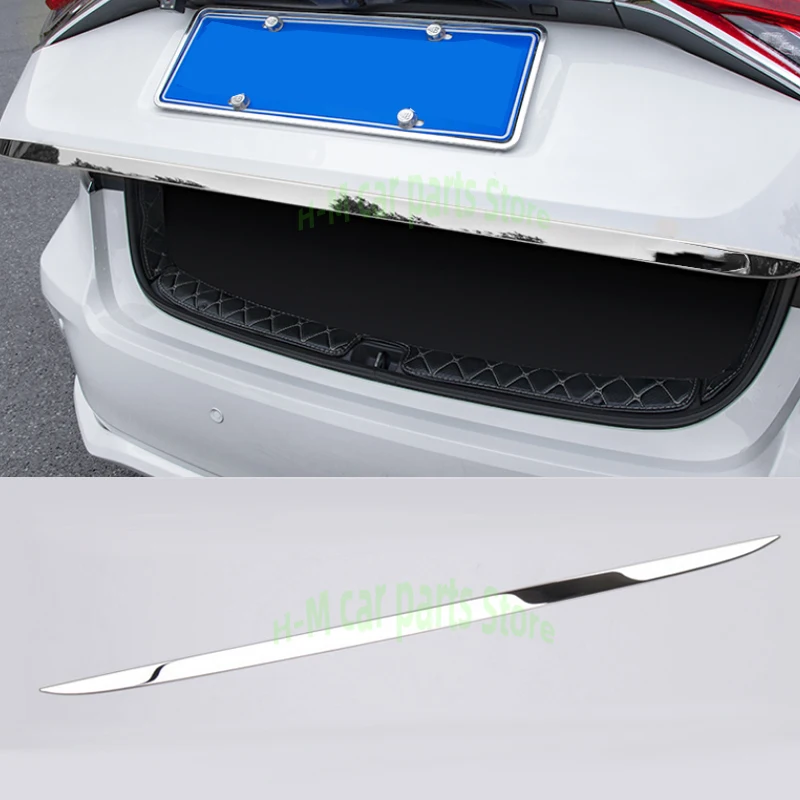 Stainless Steel Chrome Rear Trunk Lid Edge Cover Trim For Toyota Corolla 2014 2015 2016 2017 2018