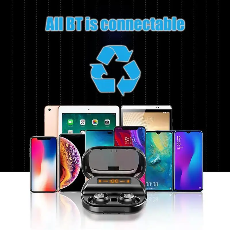 V11 наушники-вкладыши TWS Bluetooth 5 0 бинауральные Беспроводной Hi-Fi стерео Бас наушники