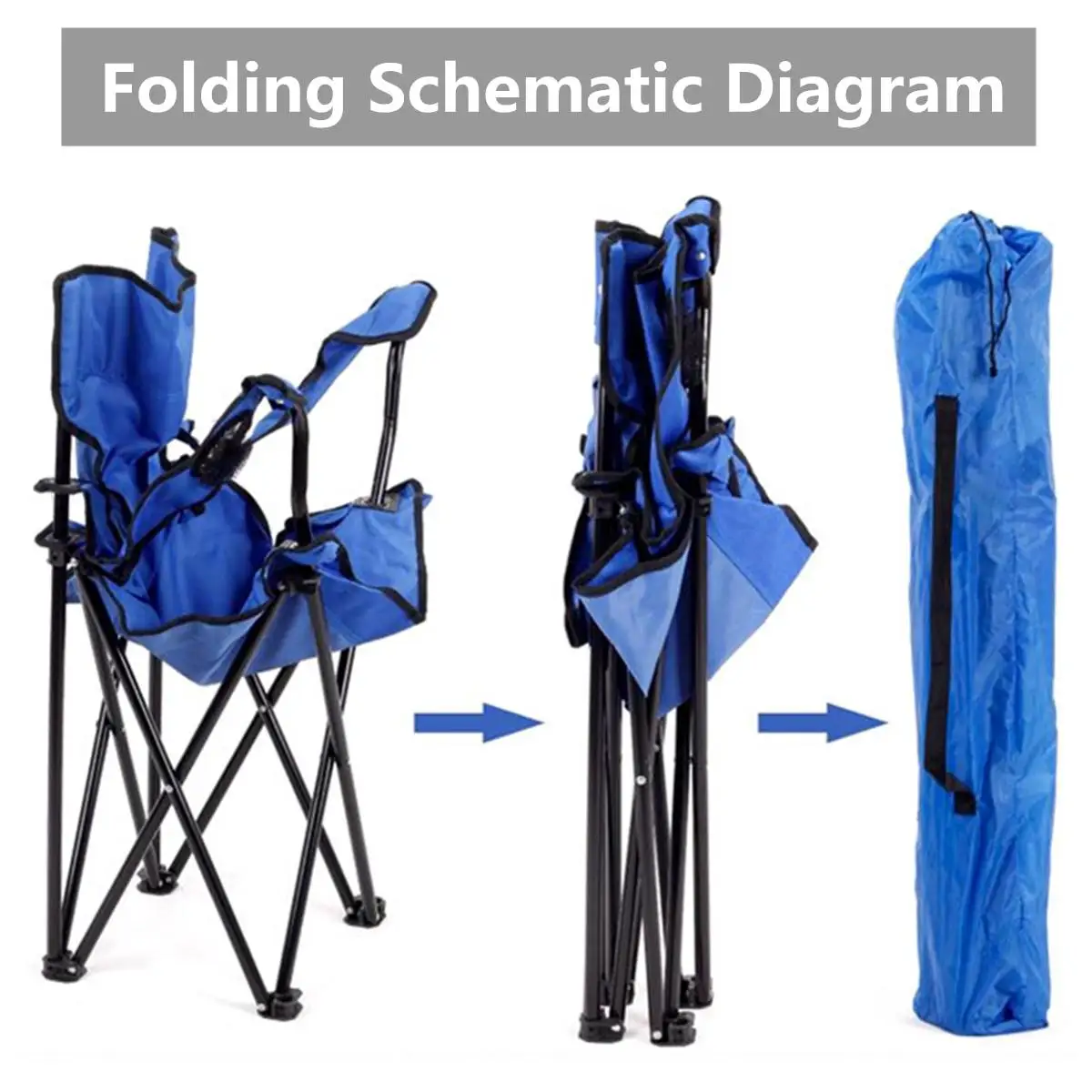Light Folding Chair Camping Fishing Seat Portable Beach Garden Outdoor Camping Leisure Picnic Beach Chair Tool Foldable Chair