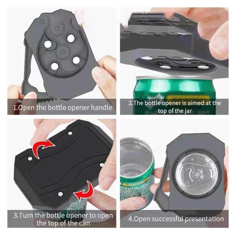 Популярный Стиль открывалка для банок из нержавеющей стали многофункциональный